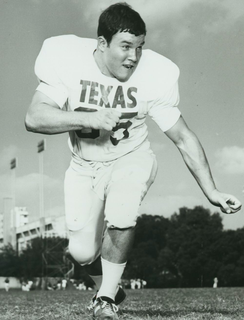 Greg Ploetz played defensive line for the University of Texas.